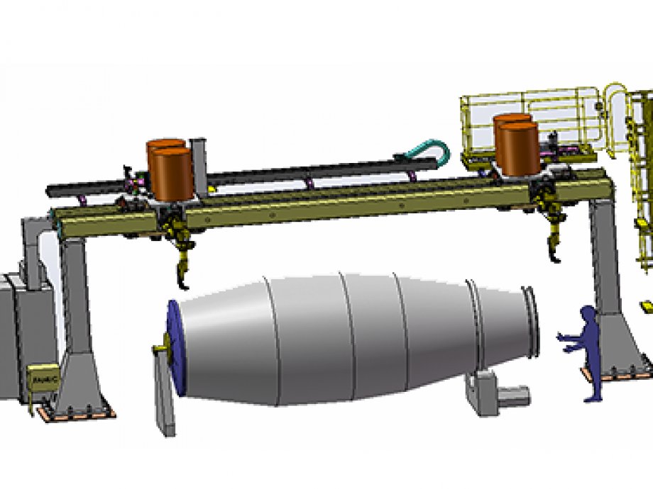 攪拌罐焊接桁架帶機(jī)器人